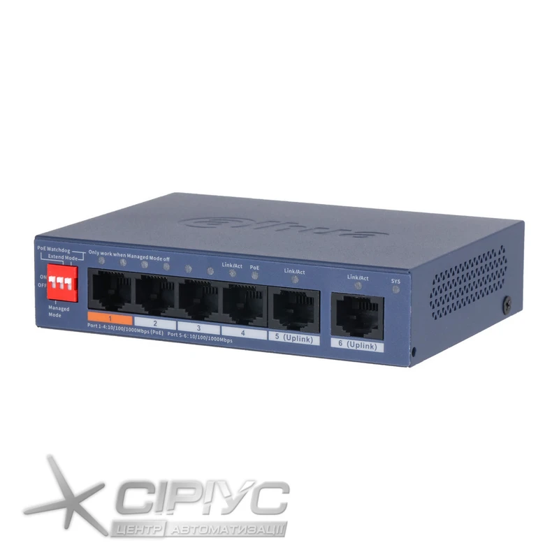 Switch PoE Dahua DH-CS4006-4GT-60