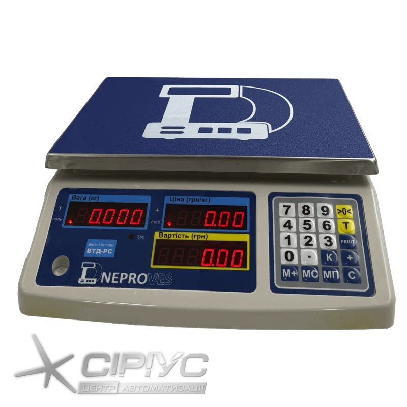 Dneproves-Waage VTD-RS1 mit Kassenanschluss (RS-232)