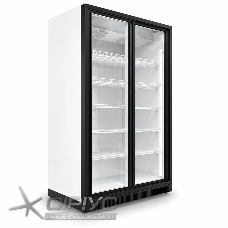Extra großer zweitüriger Kühlschrank mit Volltüren