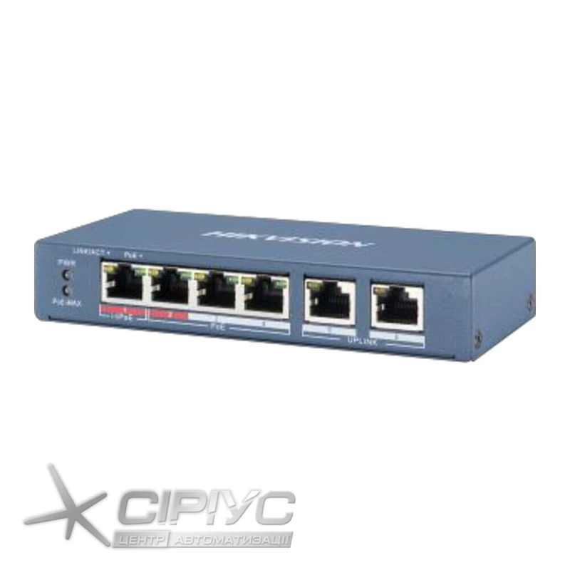 Switch PoE Hikvision DS-3E0106HP-E
