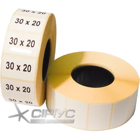 Self-adhesive thermal label 30 x 20