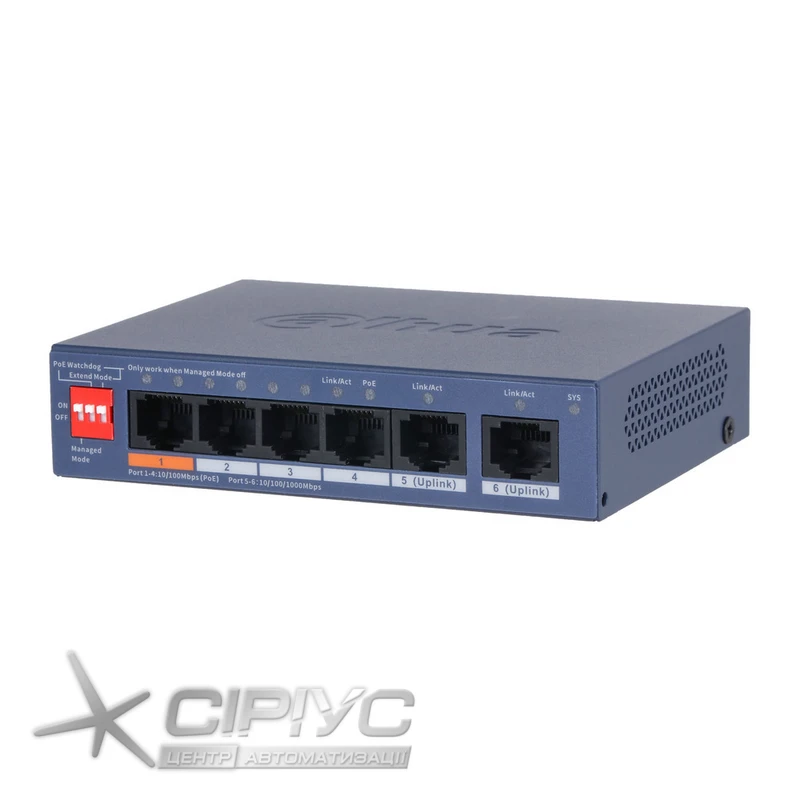 Switch PoE Dahua DH-CS4006-4ET2GT-60