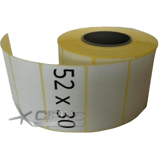 Self-adhesive thermal transfer label 52 x 30