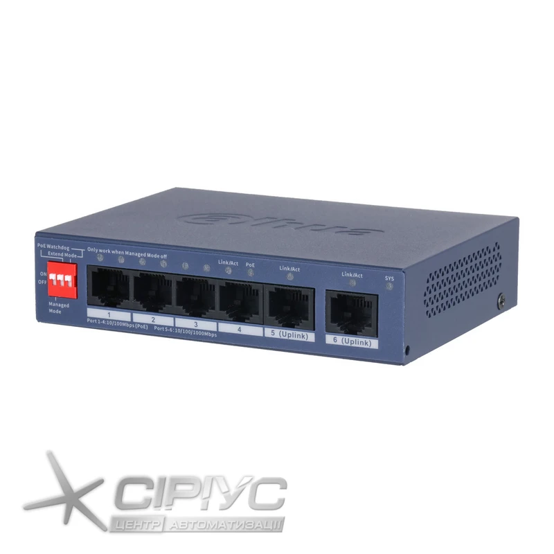 Switch PoE Dahua DH-CS4006-4ET2GT-36